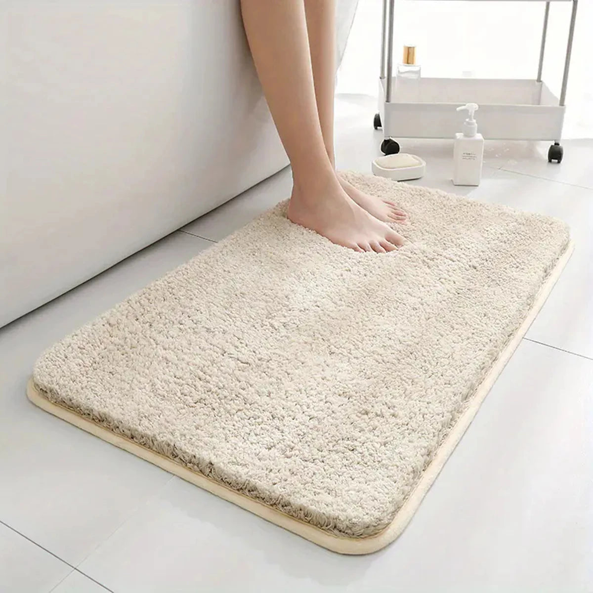 Super Water Absorbent Bathroom Floor Mat Anti-slip Bathroom Mat Bath Mat Long Hair Floor Mat Bedroom Door Mat Home Decoration