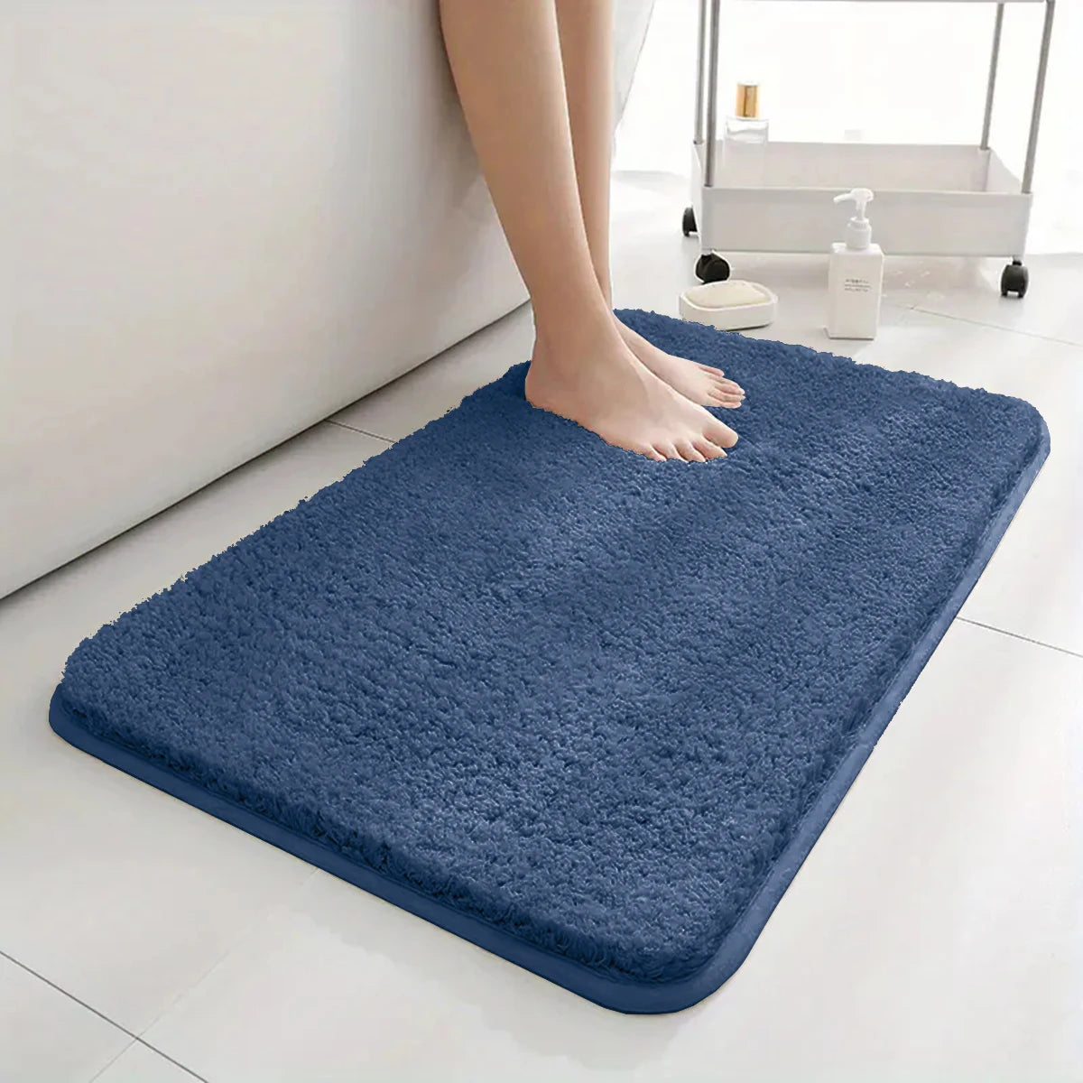 Super Water Absorbent Bathroom Floor Mat Anti-slip Bathroom Mat Bath Mat Long Hair Floor Mat Bedroom Door Mat Home Decoration